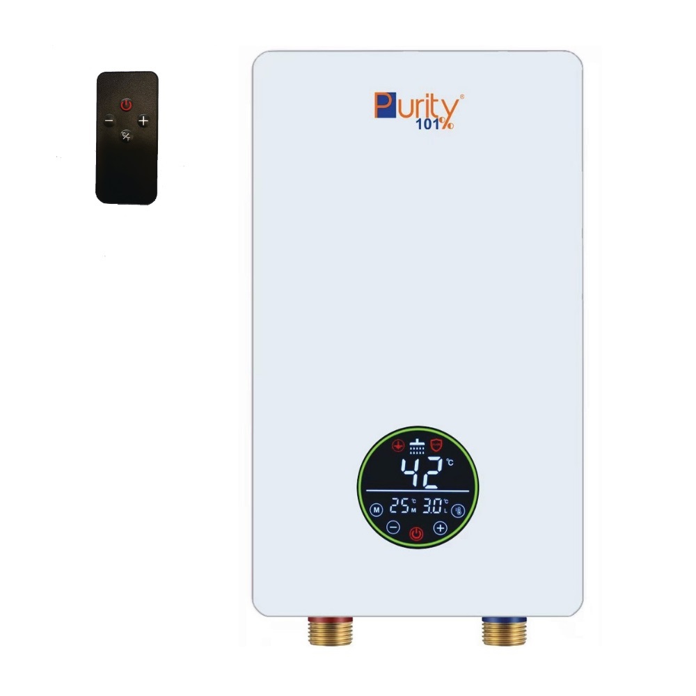 Purity Digital Instant Water Heater with Remote Control , 13 Kilowatt White - P101