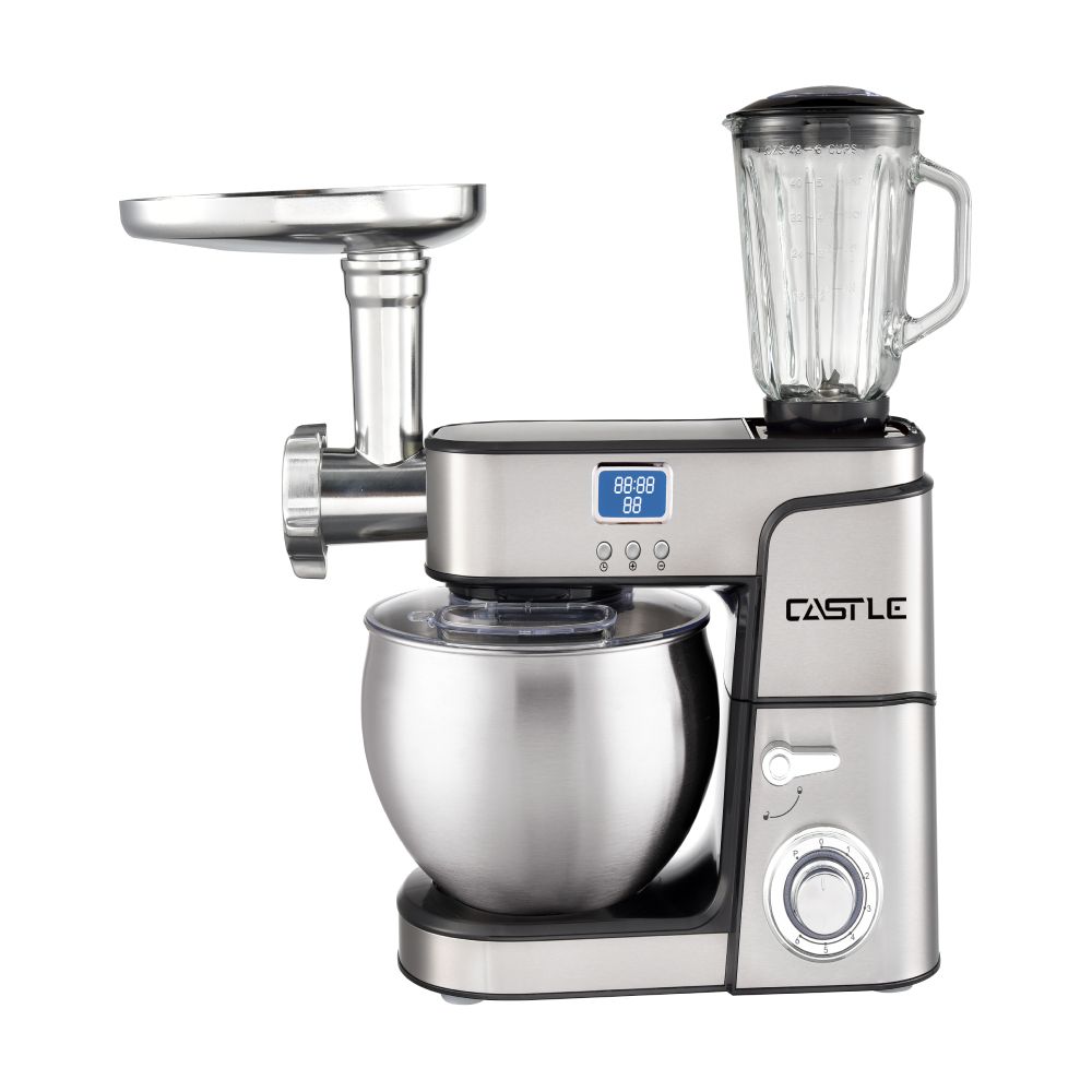 Castle Kitchen Machine ,2000 Watt ,Silver - SMB2070