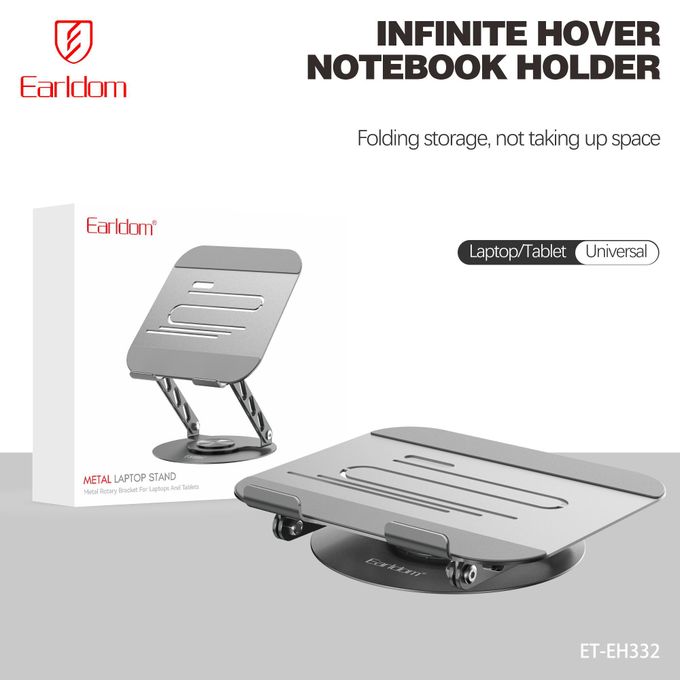 Earldom Laptop Stand for Laptops and tablets , Grey - ET-EH332
