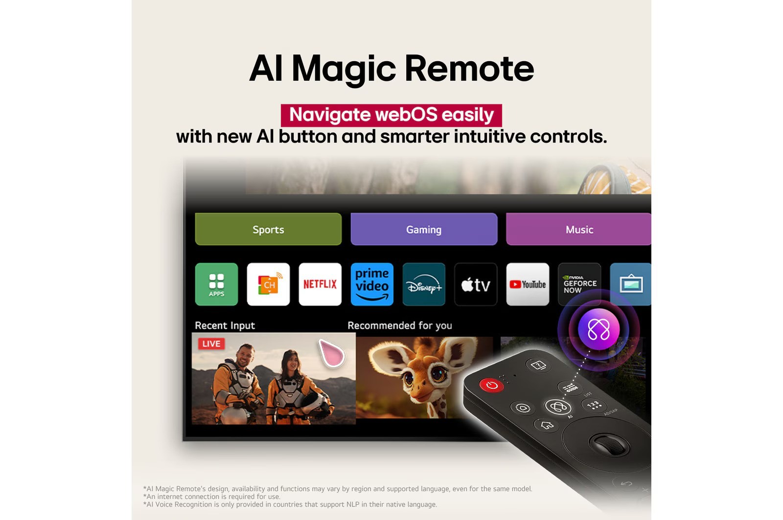 شاشة تلفزيون سمارت ال جي ، مقاس 55 بوصة ، ليد ، دقة 4K UHD ، بريسيفر داخلي