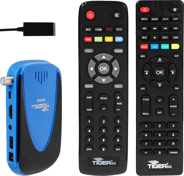 Tiger Boss V2 Receiver , 4K UHD , Blue