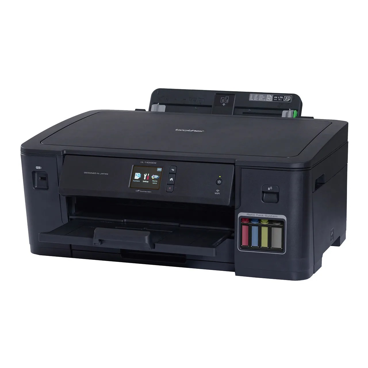 طابعة بخزان حبر لاسلكية براذر ، اسود - HL-T4000DW