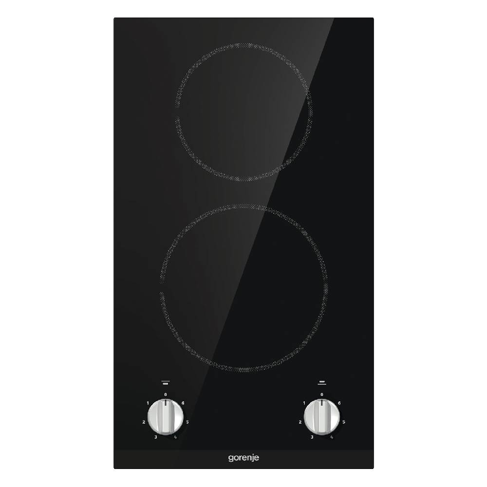 Gorenje Electricity Built in Hob ,30 Centimeter 2 Burners ,Black - EC321BCSC