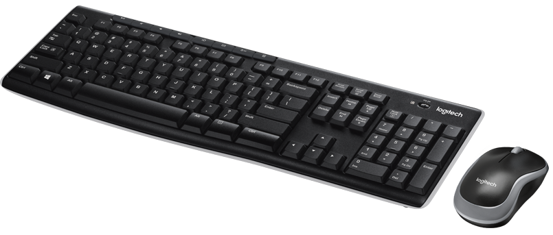 كيبورد وماوس لاسلكي للعمل لوجيتك MK270 كومبو ، اسود - 920-004519