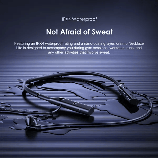 Oraimo Necklace Lite Neckband In-Ear Earphones , Black - OEB-311