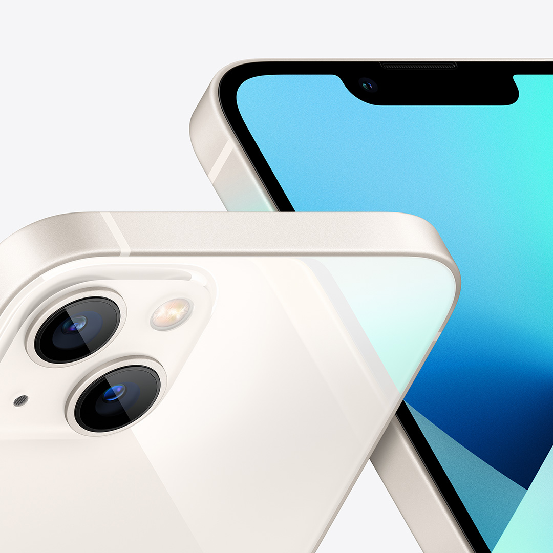 Apple iPhone 13 , 128 GB , 4 GB , 5G , Single SIM - Starlight