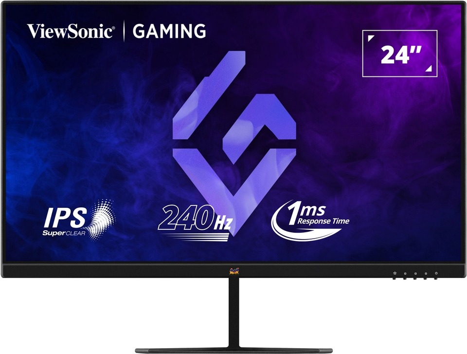 شاشة جيمنج فيوسونيك VX2479A-HD-PRO ، مقاس 24 بوصة ، معدل تحديث 240 هرتز ، معدل استجابة 1 مللي ثانية ، اسود