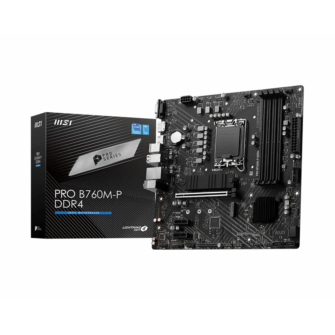 ماذر بورد ام اس اي برو B760M-P ، Intel ، mATX - اسود
