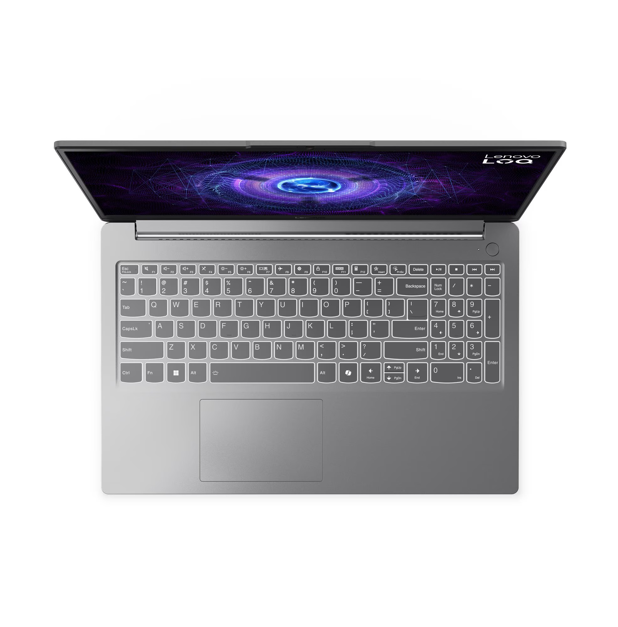 لاب توب لينوفو LOQ 15IAX9E - 83LK0060ED ، معالج انتل كور i5-12450HX 15.6 بوصة ، هارد 512 جيجا بايت SSD ، رام 16 جيجا بايت ، كارت شاشة انفيديا جي فورس RTX 3050 ،ويندوز 11 - رمادي لونا
