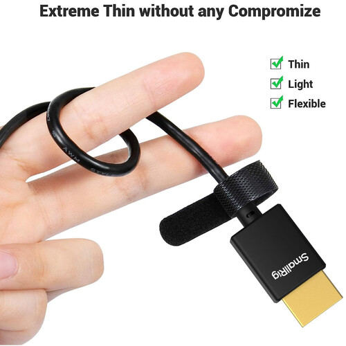Smallrig HDMI Cable ,3.3 Inch ,Black - 4794