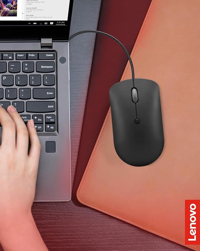 ماوس سلكي لينوفو 400 ، اسود - GY51D20875