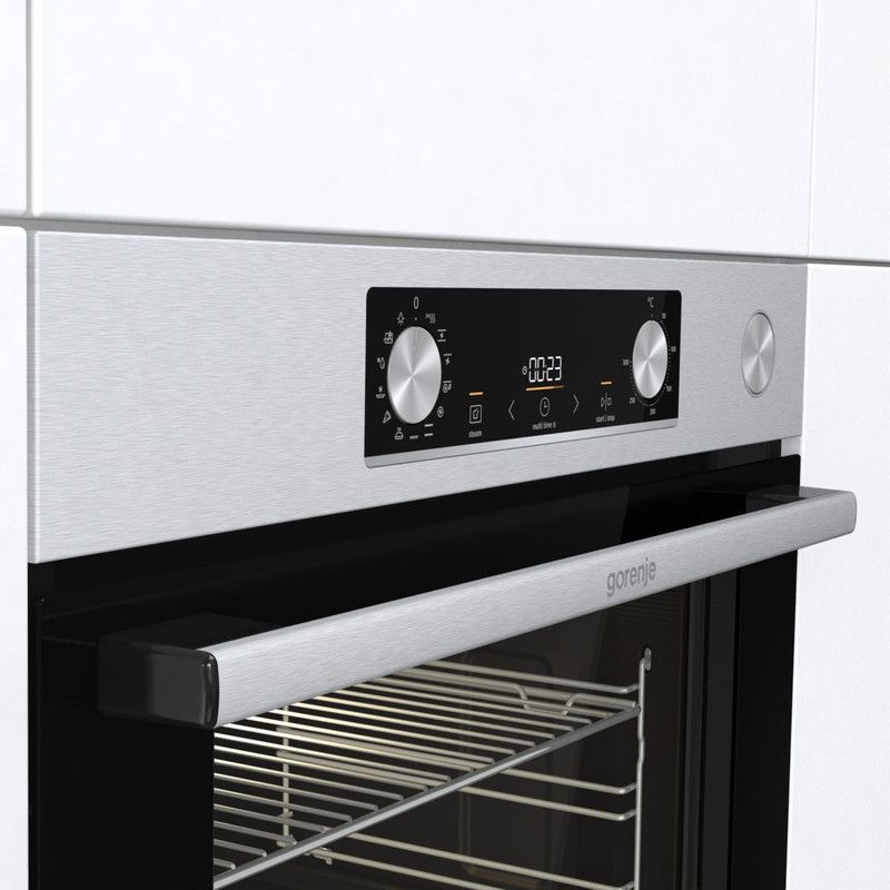 Gorenje Built-in Oven with Grill 77 Liter , Black Stainless Steel - BSA6737E15X