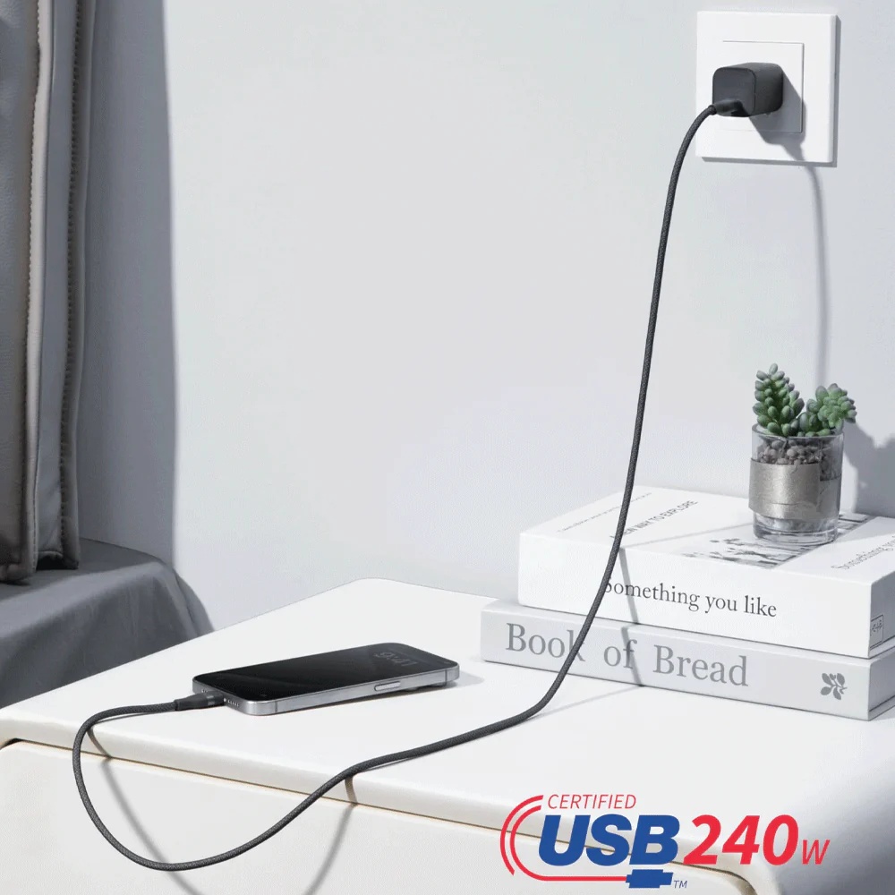 Anker Type C Mobile Cable 6 Feet Black - A82E2