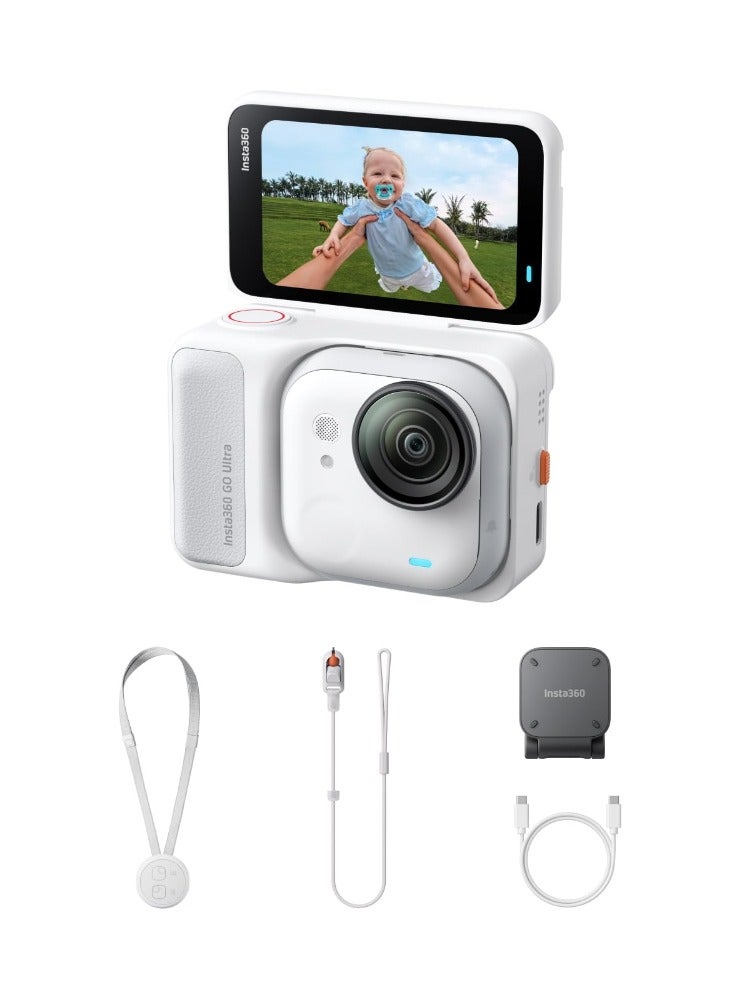 Insta360 GO Ultra Action Camera Bundle , 50 megapixels , White - INST-CINSABEA
