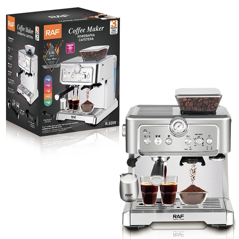 Raf Semi-Automatic Espresso Machine , 2.3 Liter , Stainless Steel - R.0205