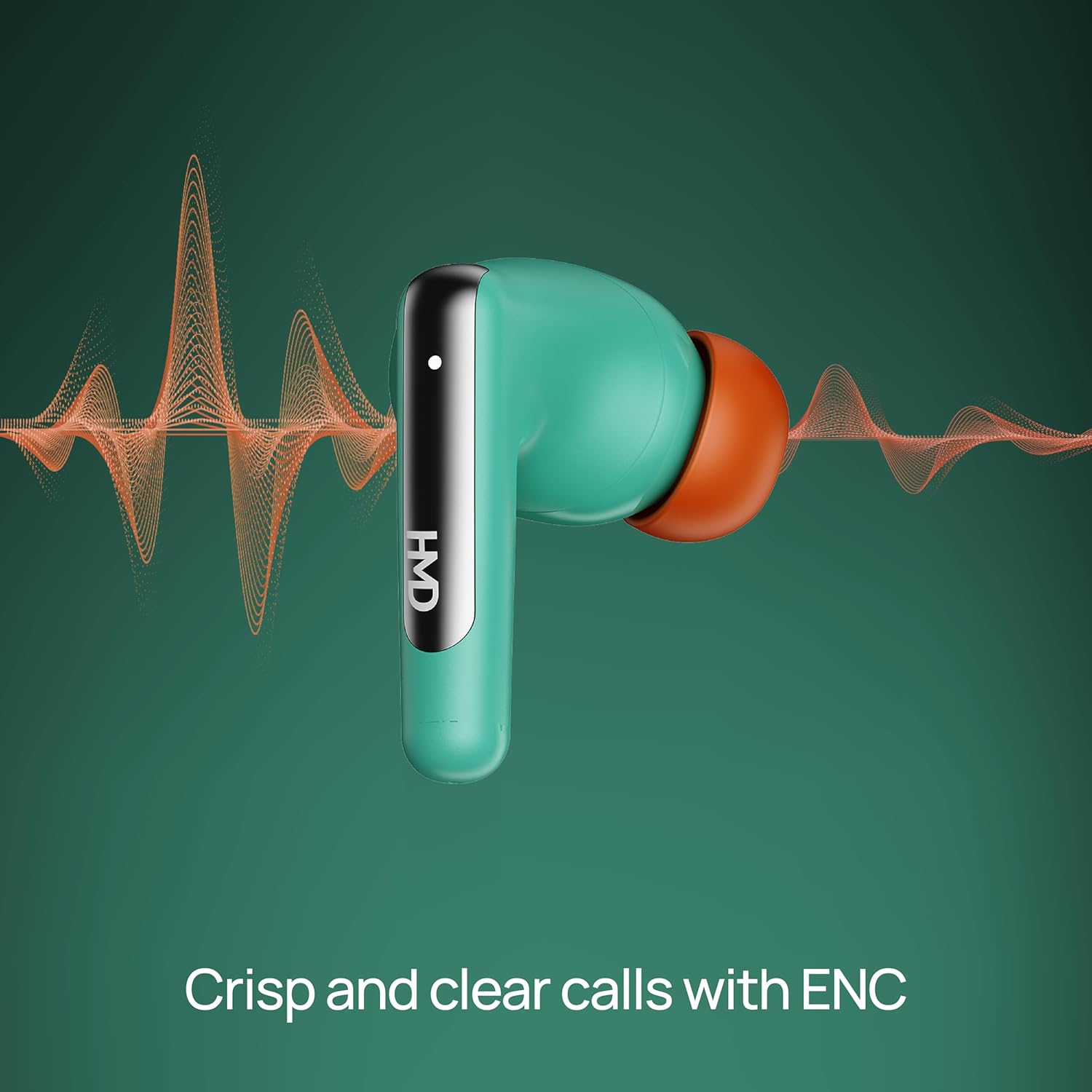 HMD DUB P60 Earbuds , with Active Noise Cancellation , Green