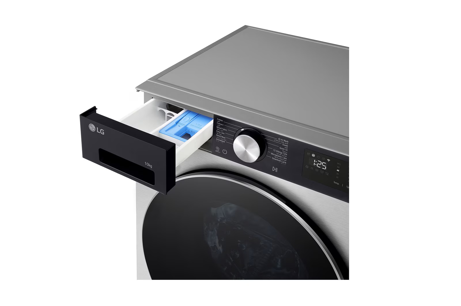 LG Inverter Front Load Washing Machine , 10 kg , Essence Silver - F4X5RYG23