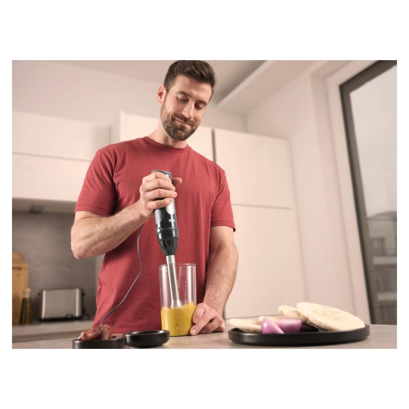 Braun MultiQuick 5 Hand Blender with Attachments 1000 Watt Black - MQ55254MBK