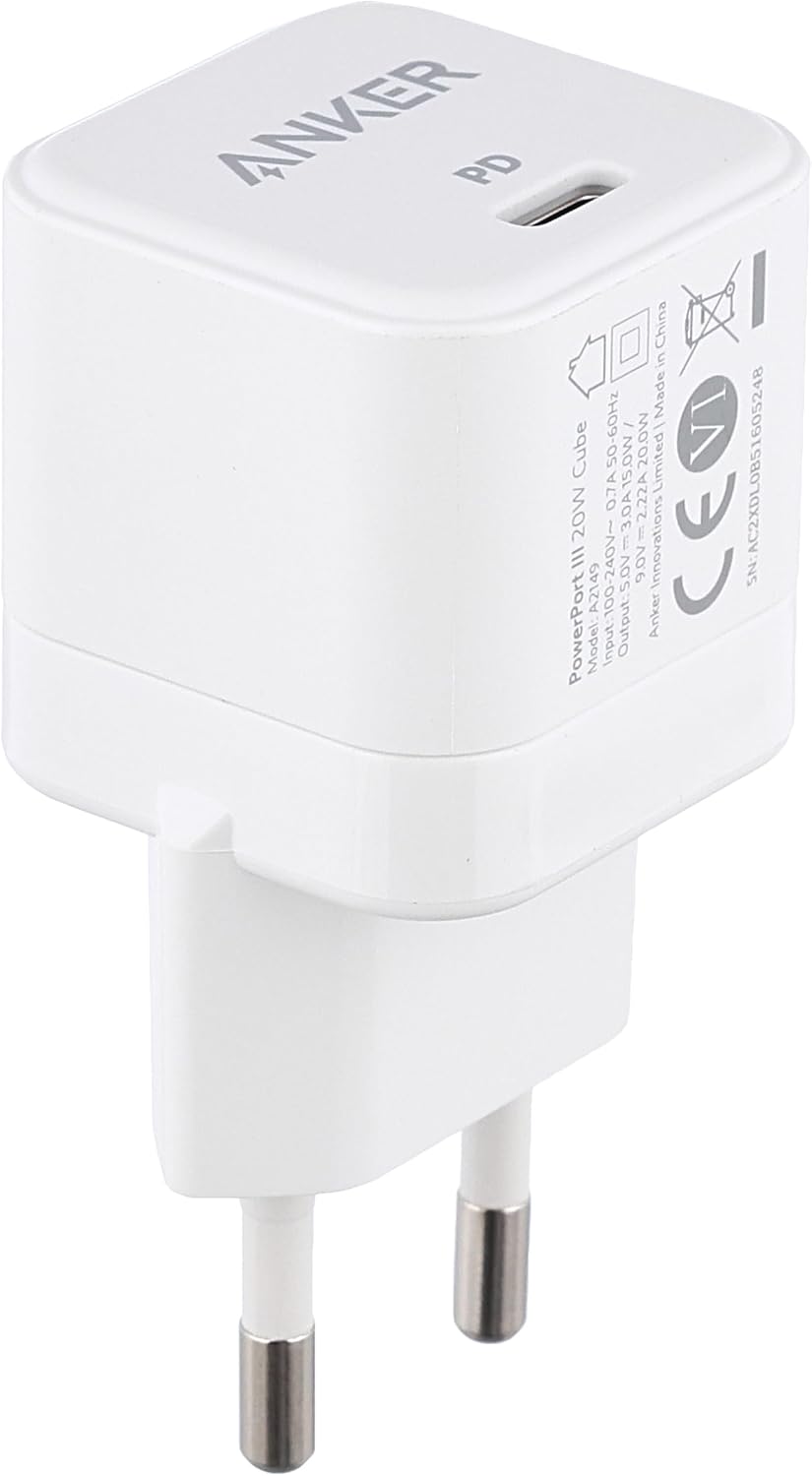 Anker Wall Charger , 20 Watt 240 Volt White - A2149L21
