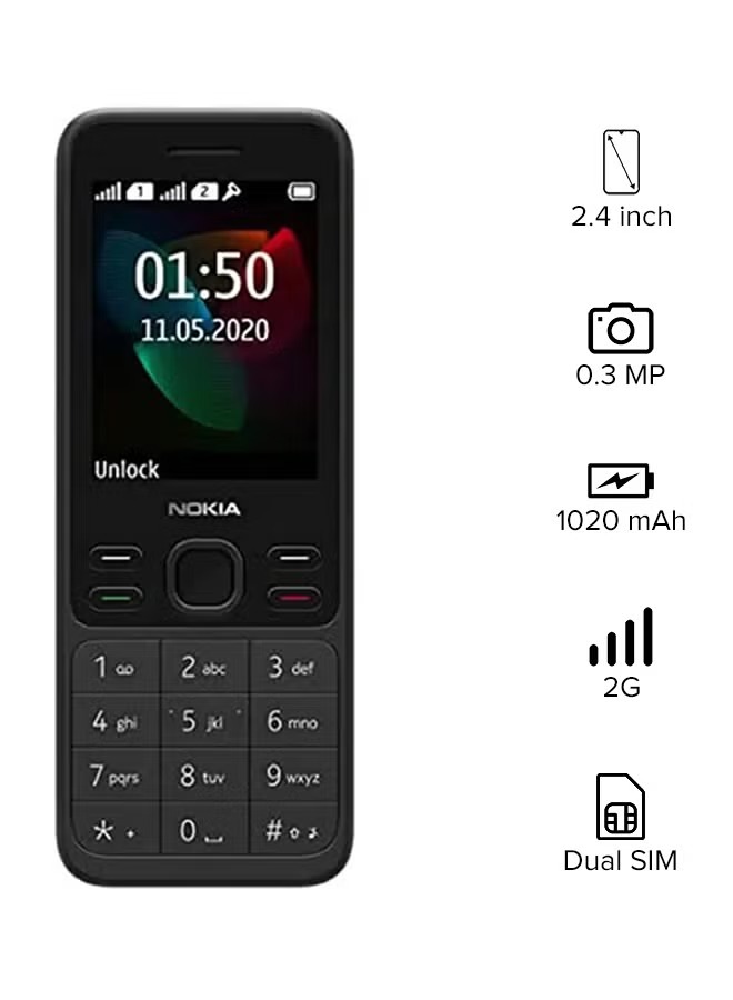 Nokia 150, International Version 2020 Dual-SIM , Black