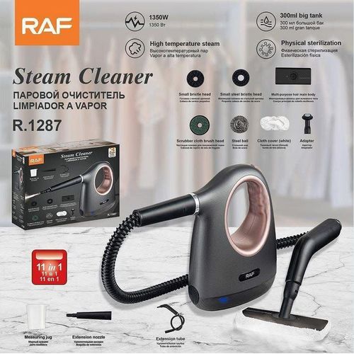 Raf Handheld Steam Cleaner , 1350 Watt , Black - R.1287