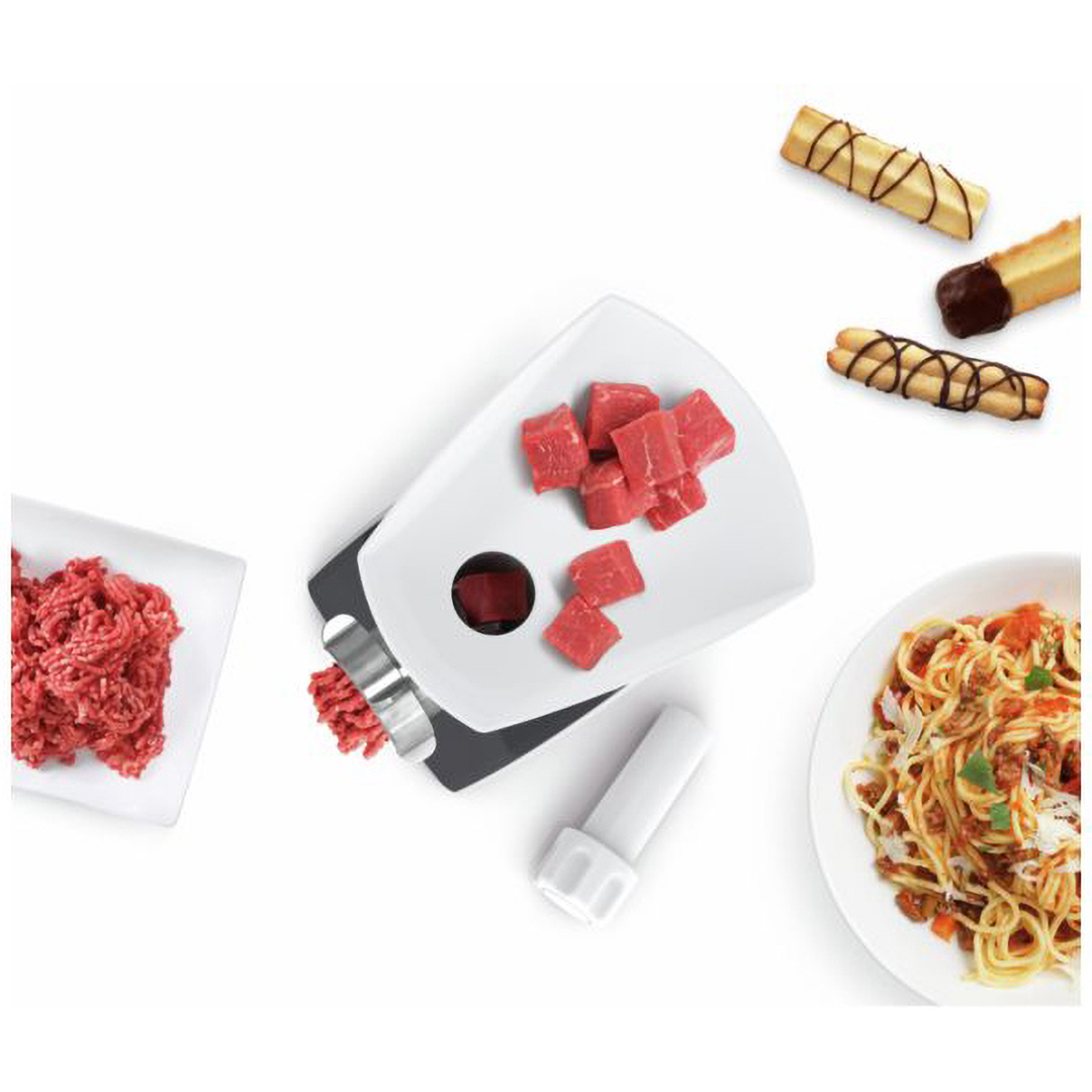 Bosch CompactPower Meat Mincer with Attachments 1600 Watt , Black White - MFW3612A