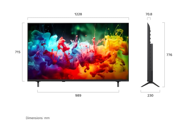 LG 55 Inch Smart TV , 4K UHD QNED Mini LED Built-In Receiver