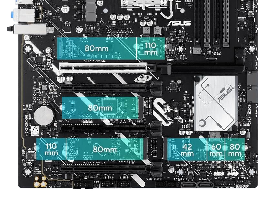 Asus PRIME Z890-P WIFI Motherboard , Intel Black