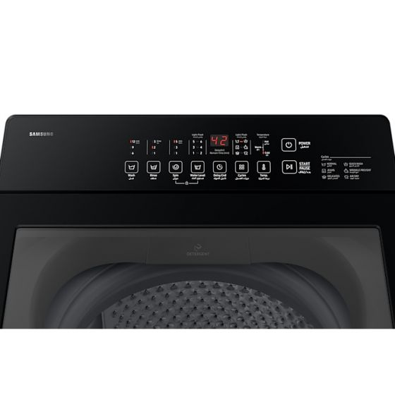 غسالة فوق اتوماتيك سامسونج ، سعة 11 كجم ، رمادي - WA11DG5410BDAS