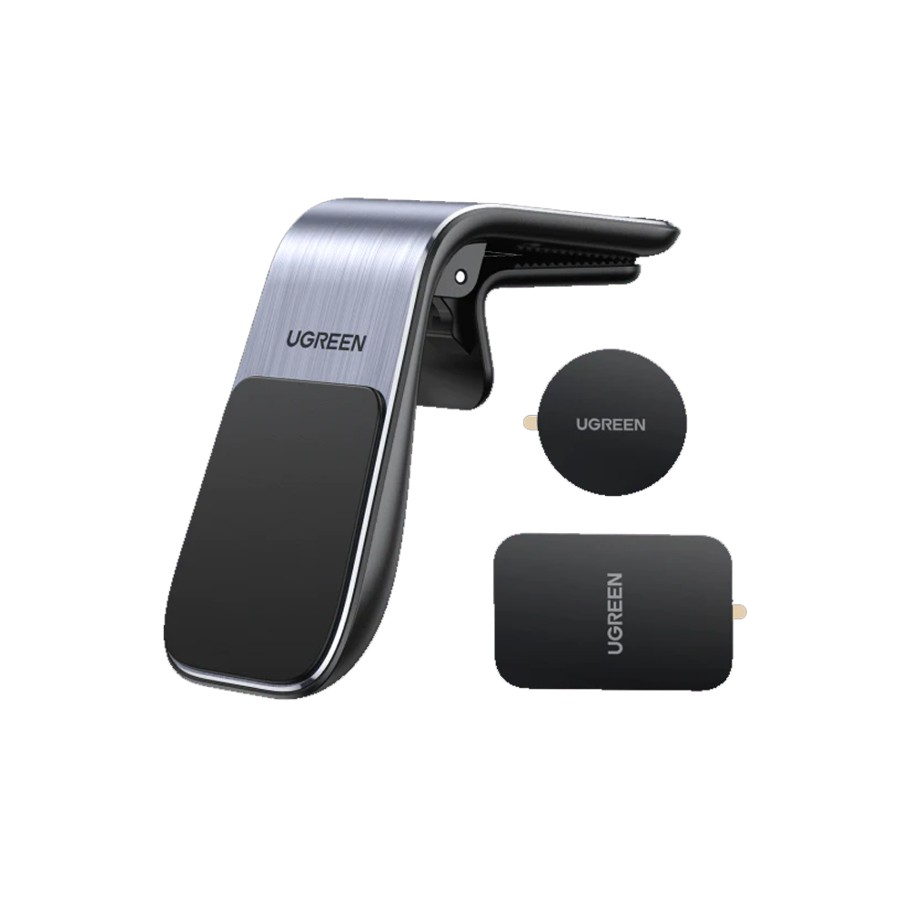 Ugreen Mobile Car Holder for Smart phones , Black Silver