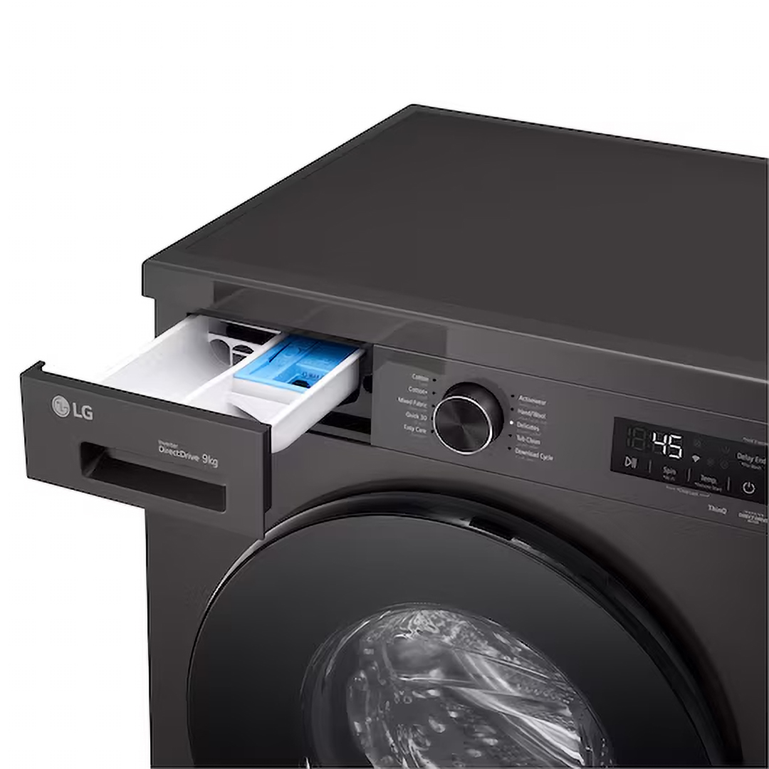 LG Inverter Front Load Washing Machine , 9 kg , Platinum Black - F4Y2VYGYZ