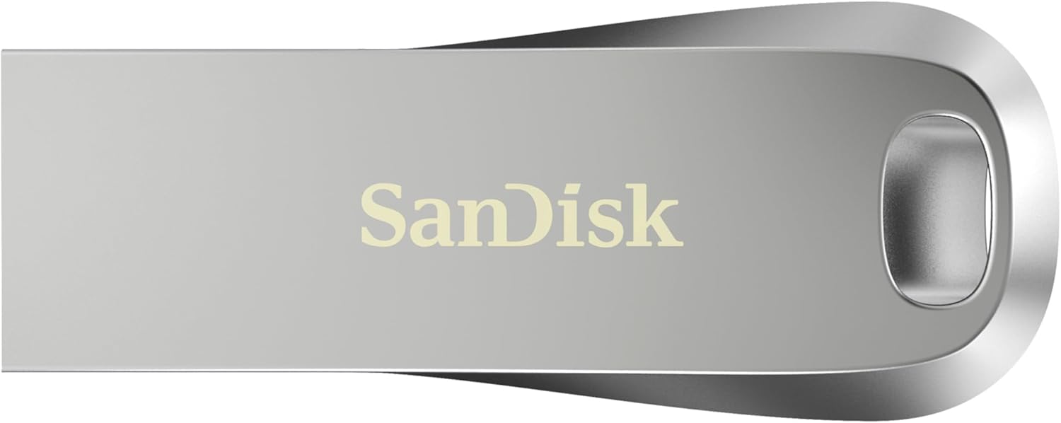فلاش درايف USB 3.2 سانديسك الترا لوكس ، 128 جيجا بايت فضي - ‎SDCZ74-128G-G46