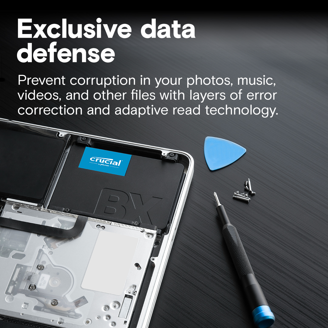 هارد SSD داخلي كروشال BX500 ، سعة 1 تيرا بايت - CT1000BX500SSD1