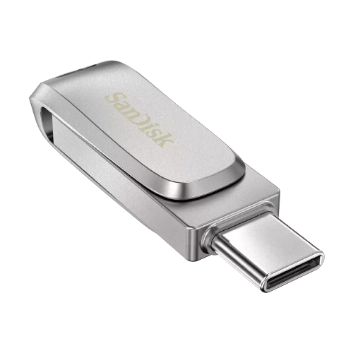 Sandisk Ultra Dual Drive Luxe USB Type-C, USB 3.2 Gen 1 Flash Drive , 256 GB , Silver - SDDDC4-256G-G46
