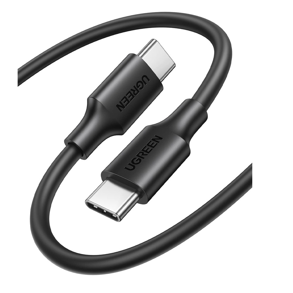 كابل شحن Type C يوجرين ، طول 2 متر ، اسود - US300