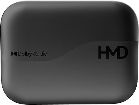 ايربودز اتش ام دي DUB S60 ، بخاصية إلغاء الضوضاء المحيطة ، رمادي