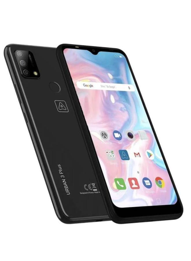 ايس اربان 3 بلس ، سعة 32 جيجا بايت ، رام 2 جيجا بايت ، شبكة 4G ، شريحتين - اسود