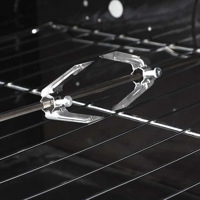 Techno Fire Gas Cooker , 5 Burners , Black Silver - TF-15-S