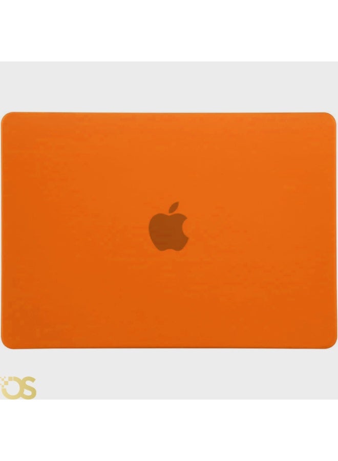 Generic Matte Hard Shell Case with Screen Protector for MacBook Air 13.3-inch (models A1932, A2179, A2337) , Orange