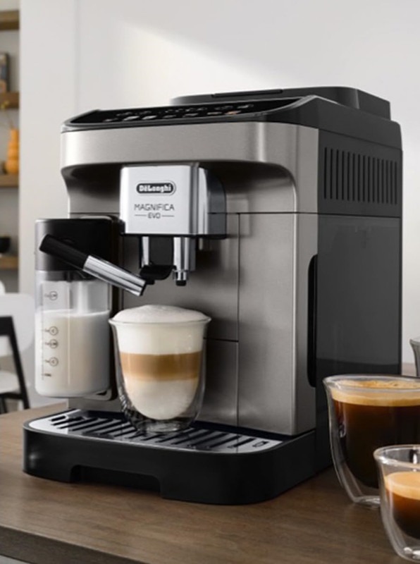 Delonghi Magnifica Evo Coffee Machine , 1.8 Liter 1450 Watt , Titanium Black - ECAM290.81.TB