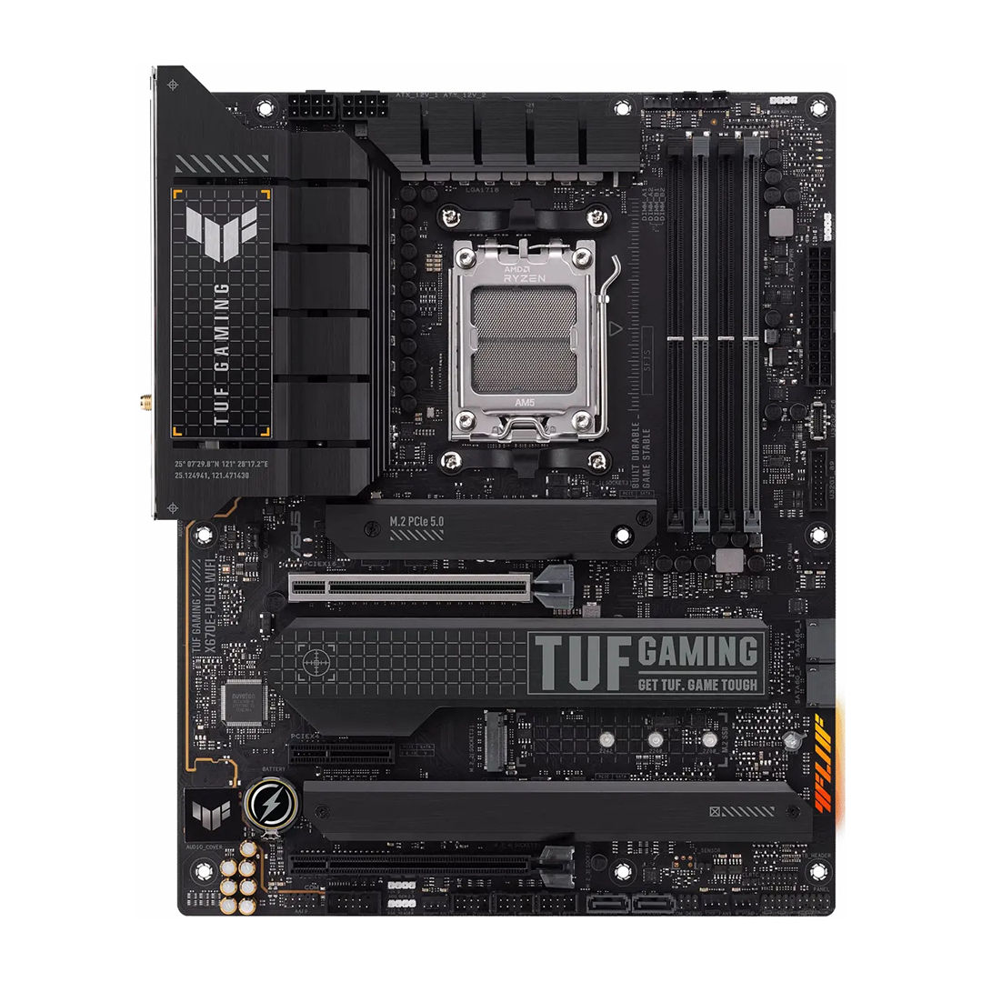 Asus TUF GAMING X670E-PLUS WIFI Motherboard , AMD ATX Black