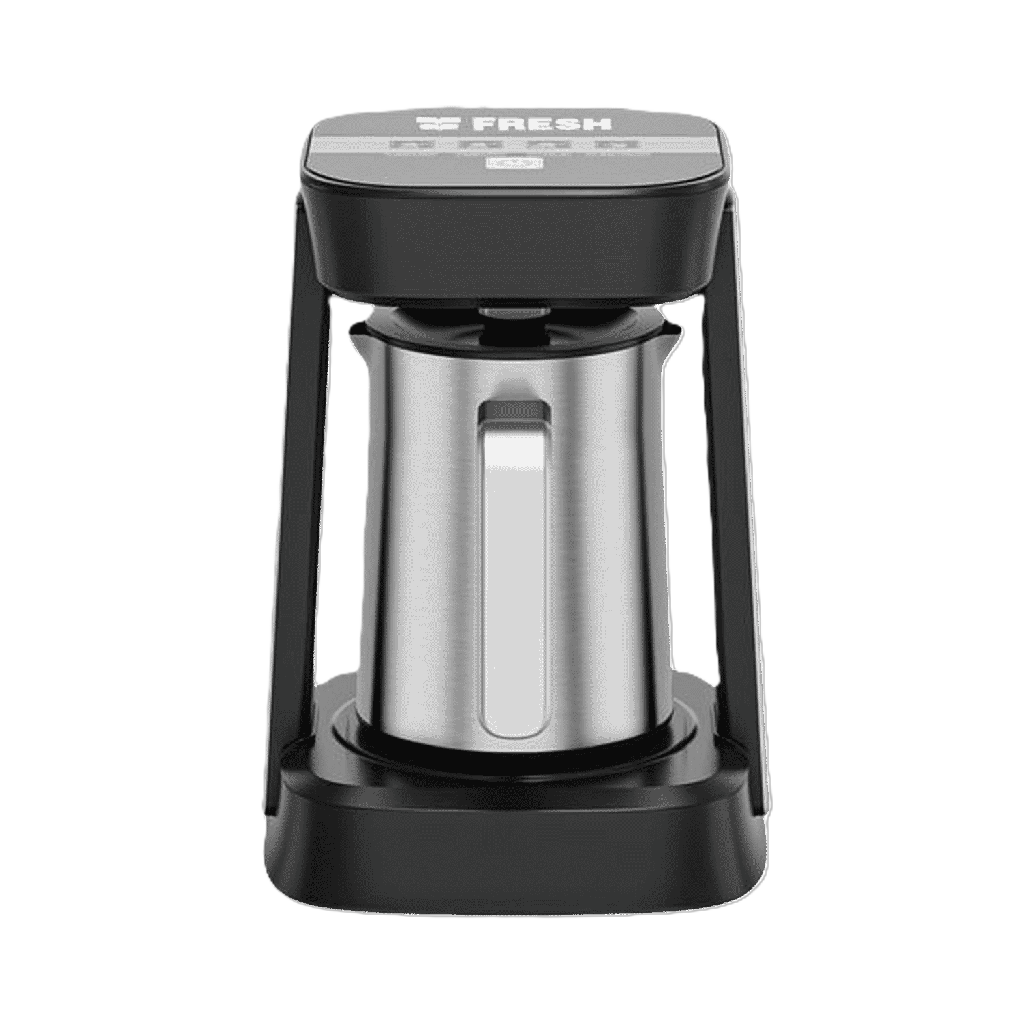 Fresh Turkish Coffee Maker , 250 Liter 4 Cups 650 Watt Black Stainless Steel - FCM-650TMZ