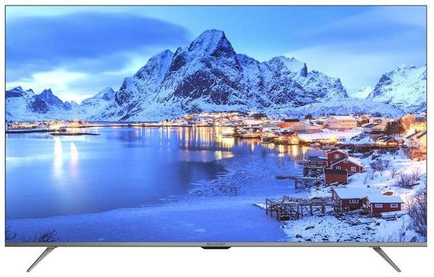 شاشة تلفزيون سمارت شارب ، مقاس 55 بوصة ، ليد ، دقة 4K UHD ، بريسيفر داخلي