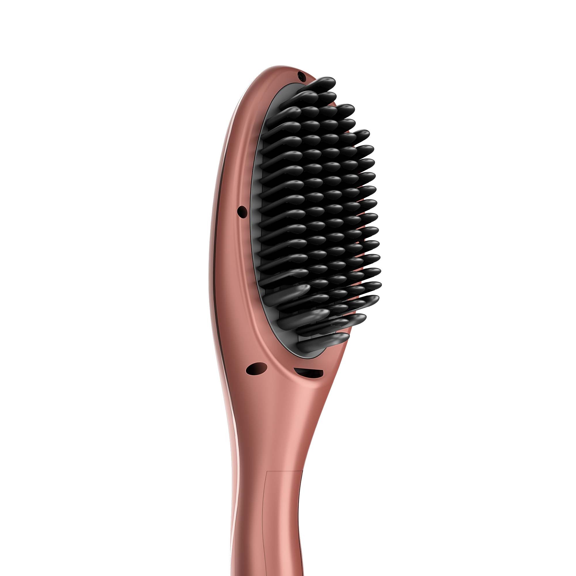 Rush Brush Hair Straightener 230 Celsius , Rose Gold - S3