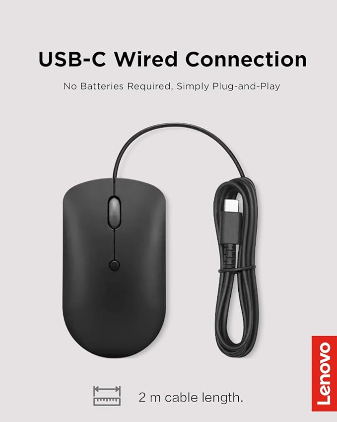 ماوس سلكي لينوفو 400 ، اسود - GY51D20875