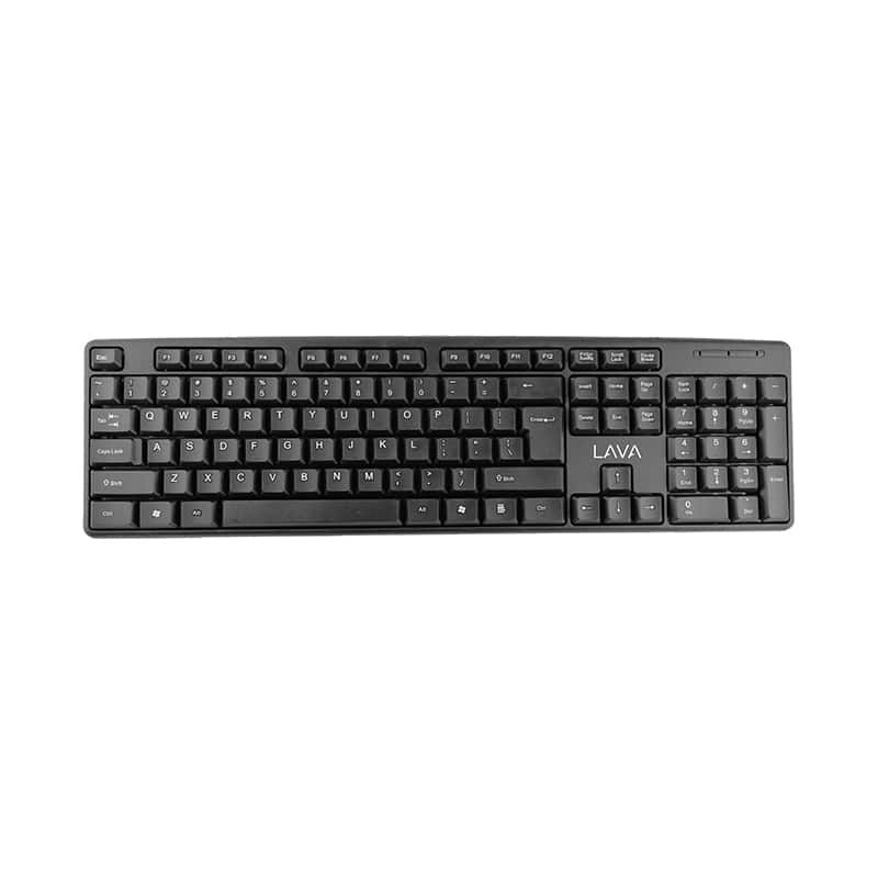 Lava Wired Keyboard , Black - ST-100