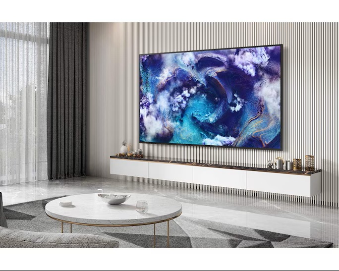 شاشة تلفزيون سمارت سامسونج ، مقاس 75 بوصة ، QLED ، دقة 8K UHD ، بريسيفر داخلي