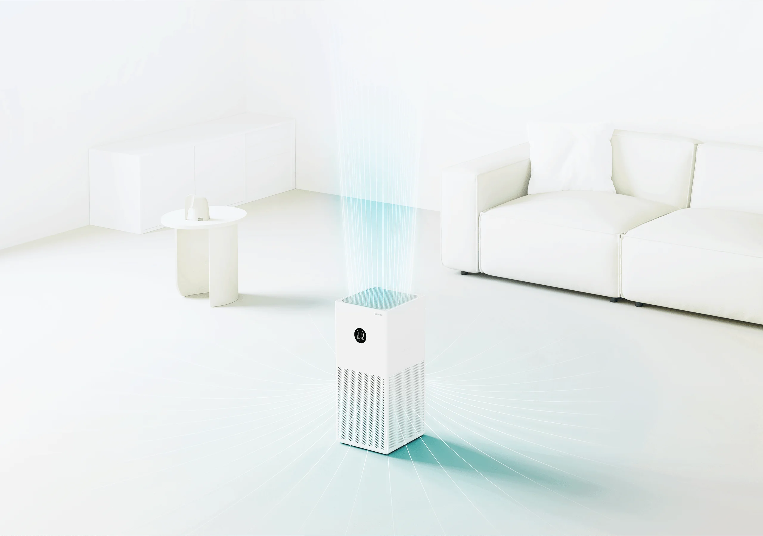 Xiaomi 4 Lite Air Purifier withCarbon , White - AC-M17-SC