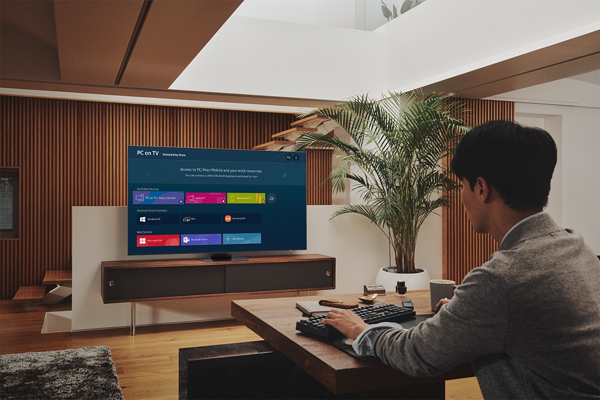 شاشة تلفزيون سمارت سامسونج ، مقاس 55 بوصة ، Neo QLED ، دقة 4K UHD ، بريسيفر داخلي - 55QN85BA