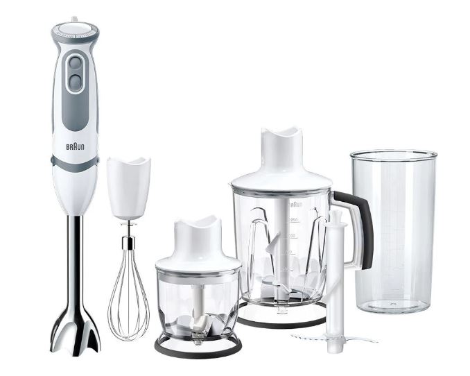 Braun MultiQuick 5 Vario Hand Blender 1000 Watt White Grey - MQ 5245 WH